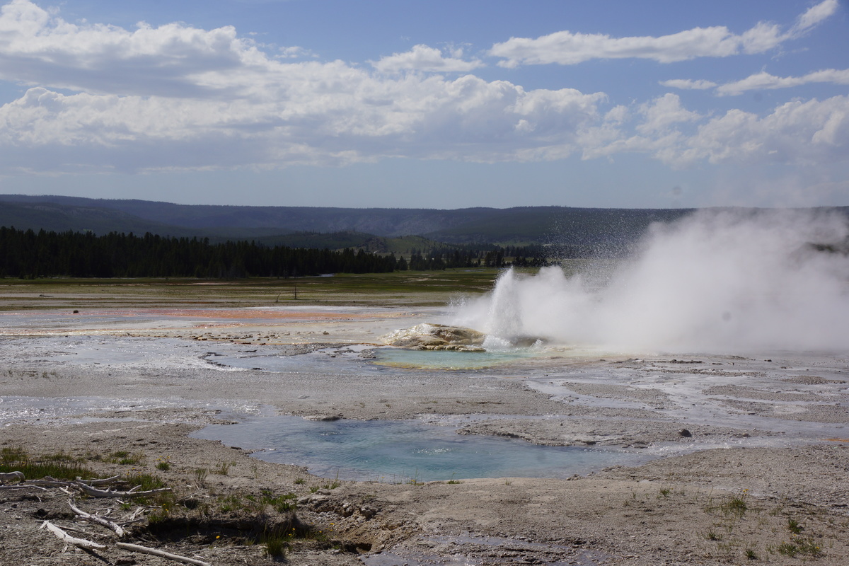 Morning geyser