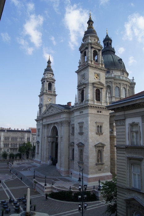 church from hotel window