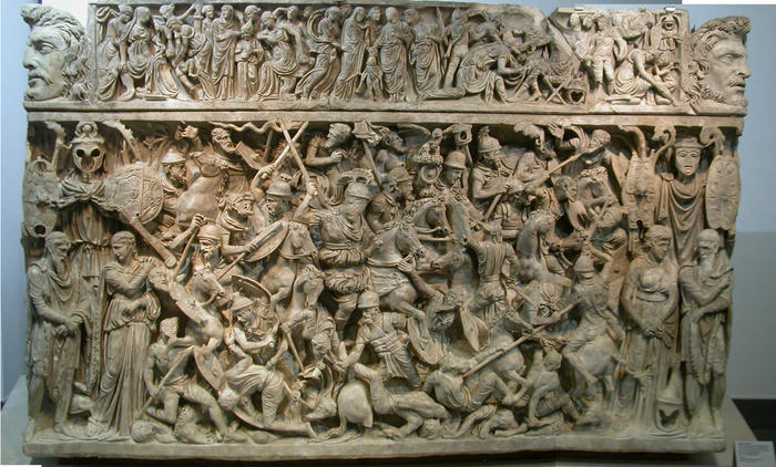 Terme di Diocleziano, battle sarcophagus