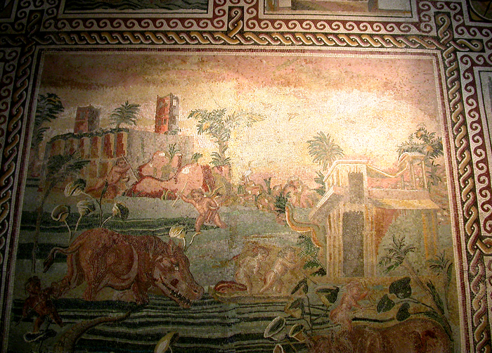 Terme di Diocleziano, Rome, bath mosaic