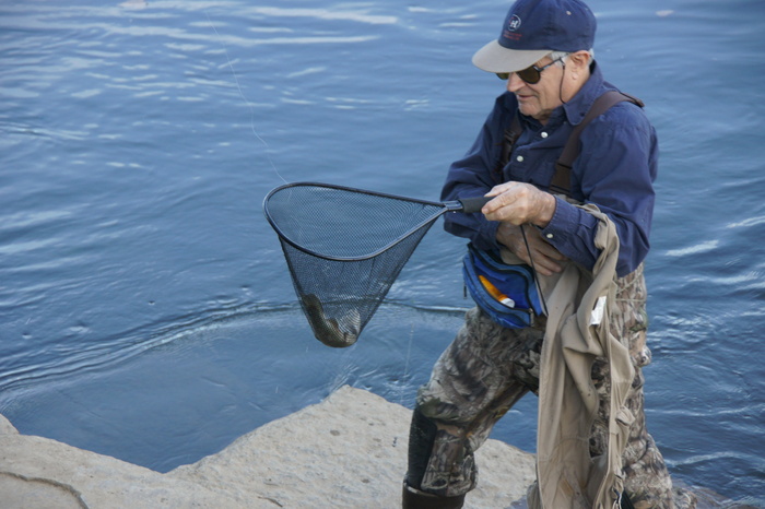Dick with trout