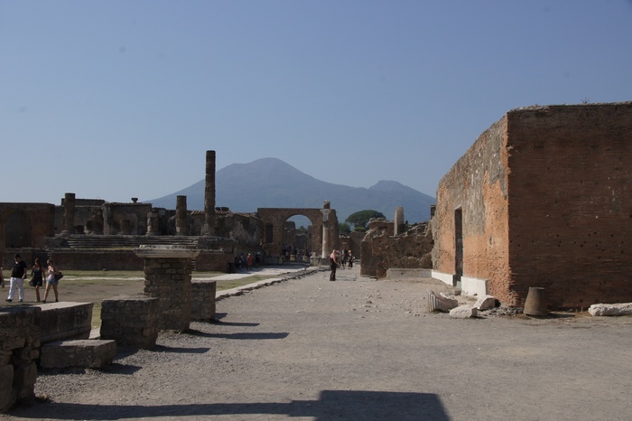 Vesuvius behind the Forum