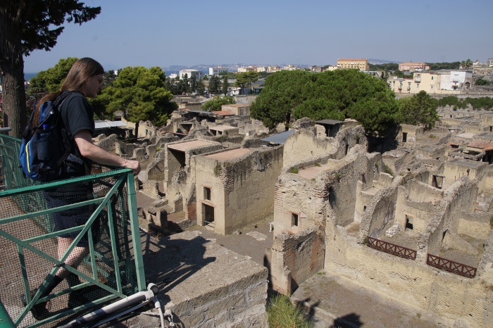 Eric overlooking Herculaneum