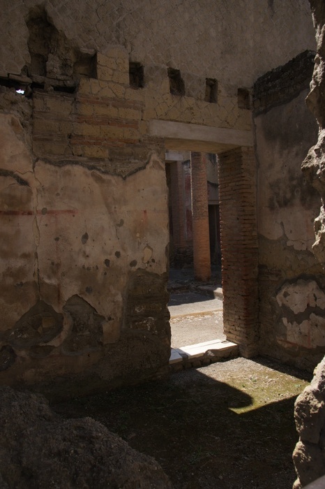 sunlight in small building to the north of the central baths