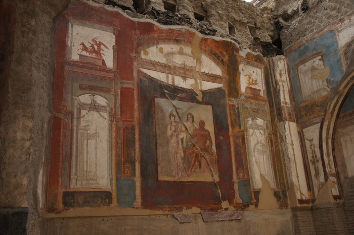 fresco in the sacellum of the College of the Augustales