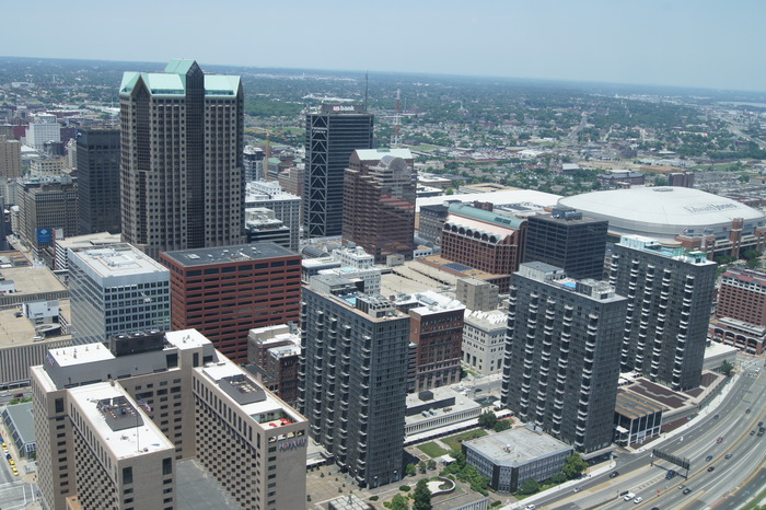 skyscrapers and swimming pools