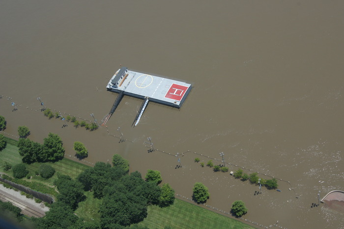 drowned helicopter pad
