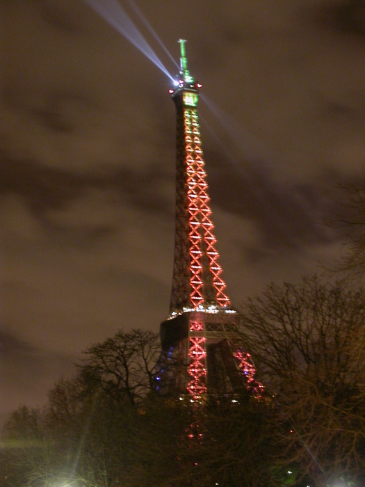 Eiffel tower wild colors