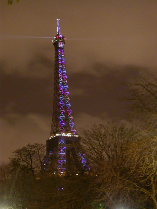 Eiffel tower wild colors