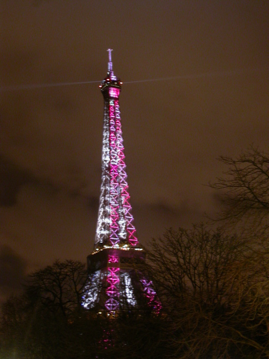Eiffel tower wild colors