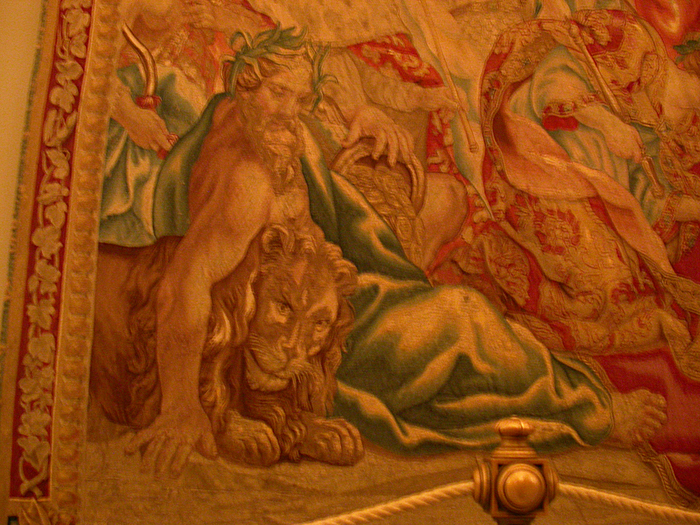 Vatican, lion tapestry