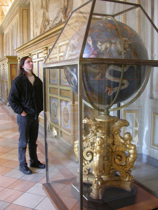 Vatican, Eric, celestial globe, and armory cabinets