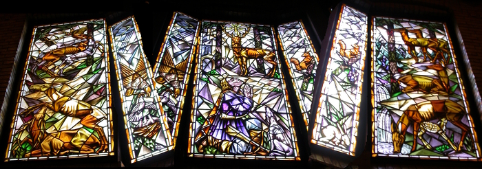 stained glass in the Jachthuis